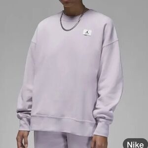 Women's Jordan Flight Fleece Crewneck Oversized Large NWT Purple